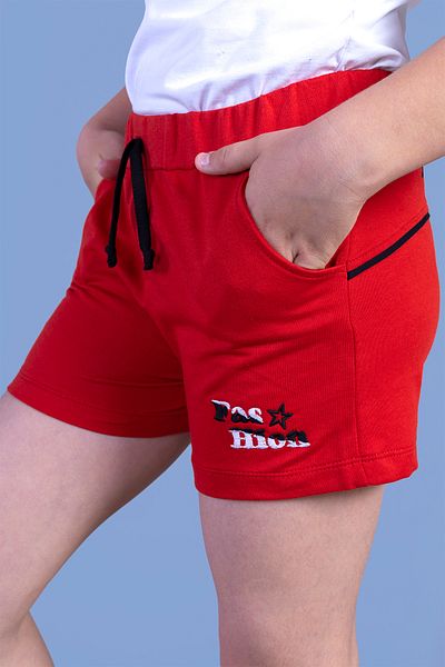 Toontoy Girl - Shorts with Pockets and Print Detail