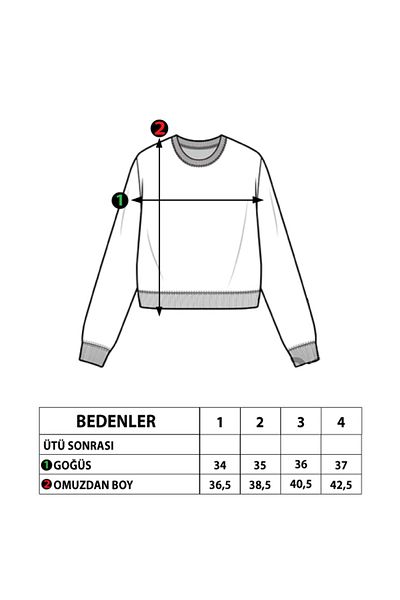 Toontoy Girl's Embroidered Sweatshirt - Ruffle Detailed Sleeves