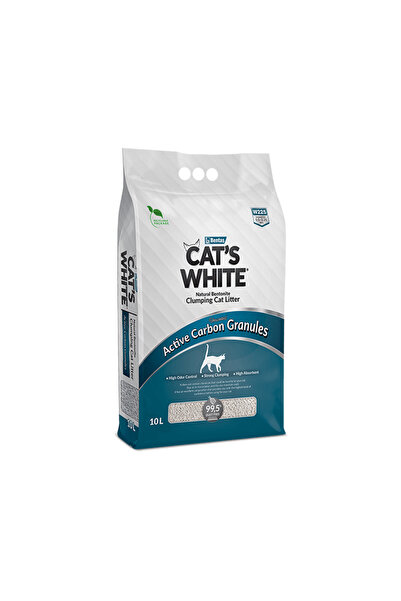 Cat's White Clumping Actived Carbon Granules Cat Litter - 10 liters