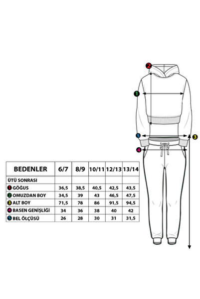 Toontoy Σετ αθλητικής φόρμας με κουκούλα για κορίτσια - με λεπτομέρεια αντανακλαστικής επιφάνειας
