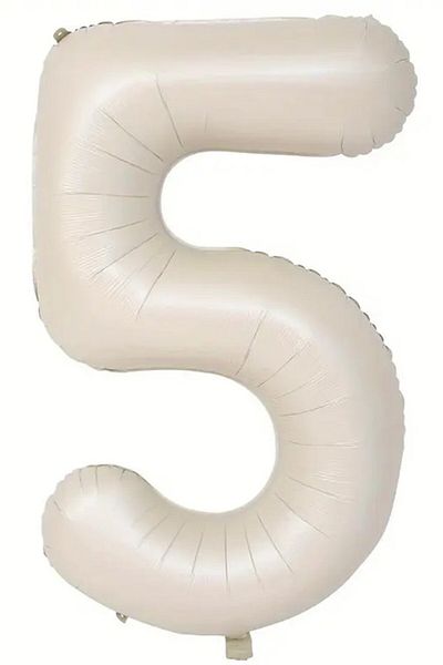 BeySüS Cream Color 5 Figures Foil Balloon 80 cm