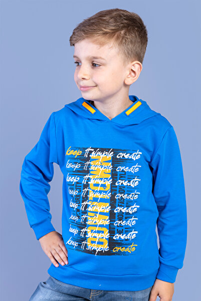 Toontoy Hanorac cu glugă imprimat pentru băiat