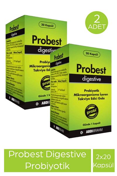 Probest Digestive Probiotic 20 Capsules 2 Pieces