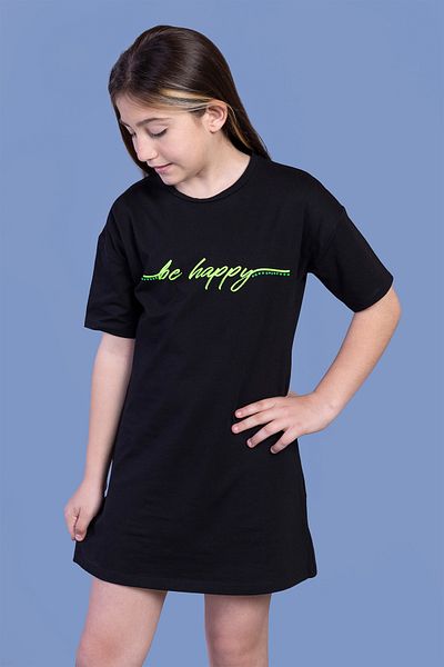Toontoy Printed Low Sleeve Dress for Girls