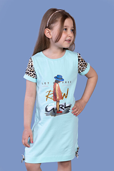 Toontoy imprimeu leopard Rochie pentru fetiță cu imprimeu