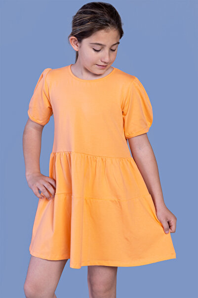 Toontoy Φόρεμα για κορίτσια με μανίκια με μπαλόνια και κορδόνια