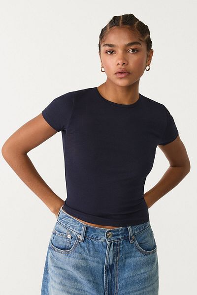 Stradivarius Slim fit basic t-shirt