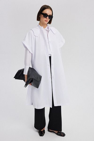 Touché Privé Trench vesta s kapucí
