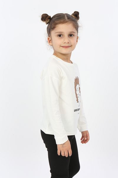 Toontoy Girl - Hedgehog Printed T-Shirt