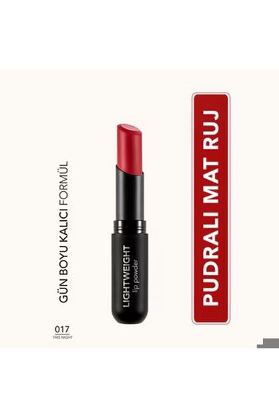 Flormar Lightweight Lip Powder Ultra Hafif Mat Ruj No: 017