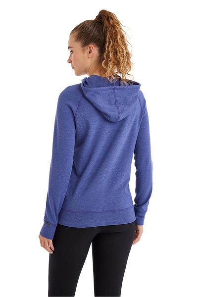 Blackspade Women's Hooded Flash Thermal Purple Sweatshirt