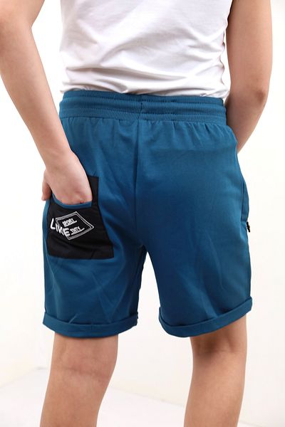 Toontoy Boy - Embroidered Tnty Sport Shorts with Back Pocket Detail