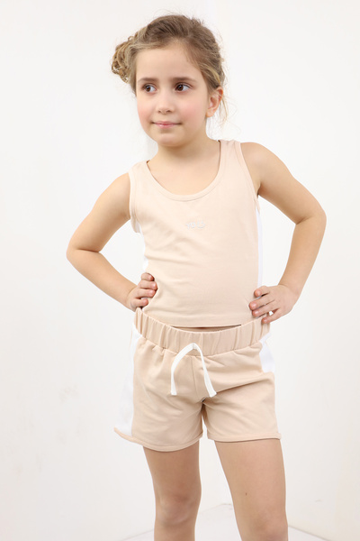 Toontoy Set pantaloni scurți brodați pentru fetiță