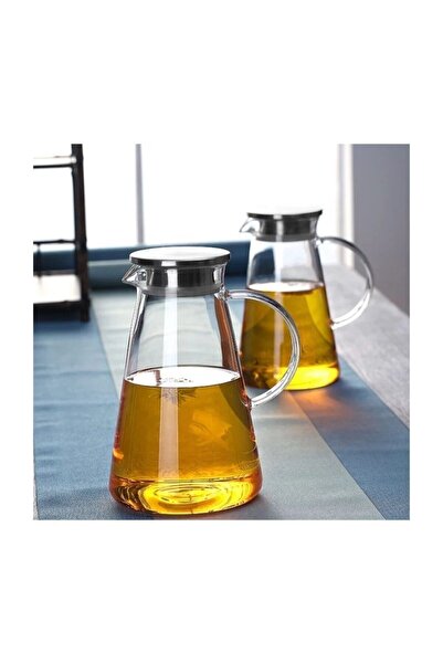 Amentes Metal Kapaklı Cam Sürahi 1600 ml