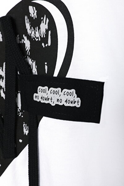 Quzu Tricou alb cu maneca scurta - imprimat cu inima