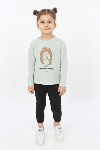 Toontoy Girl - Hedgehog Printed T-Shirt