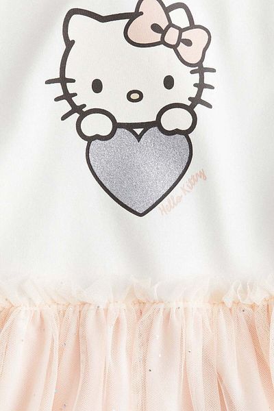 H&M Printed tulle-skirt dress