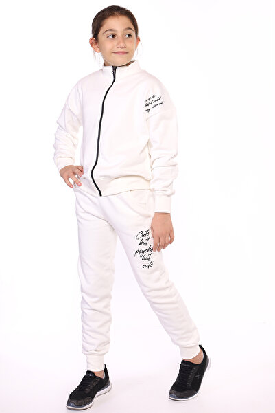 Toontoy Κοριτσίστικο Σετ Φούτερ με Φερμουάρ με τύπωμα