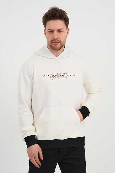 ALEXANDERGARDI Προσαρμοσμένο Unisex εμπριμέ φούτερ με κουκούλα καγκουρό με τσέπη (UNX-0017602)