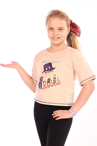 Toontoy Μπλουζάκι για κορίτσια Roses με τύπωμα