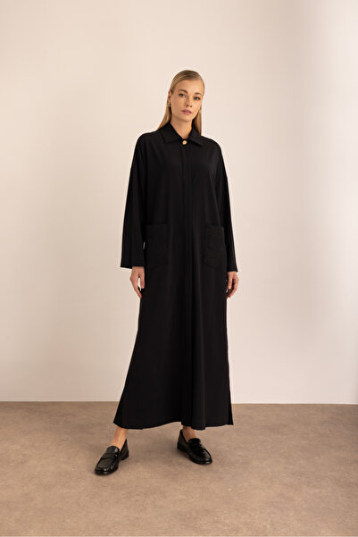 Aker Cepleri Nakışlı Dokuma Ferace