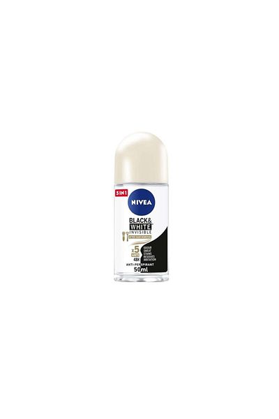 NIVEA رول إنفيس أبيض وأسود ناعم وحريري 50 مل