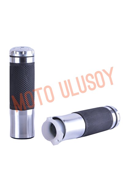 monero Modifiye Motosiklet Elcik Takımı Krom Gaz Borusu Dahil Üniversal 22mm Gidonlar Için