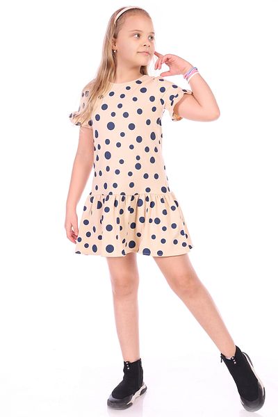 Toontoy Girl - Polka Dot Patterned Printed Dress
