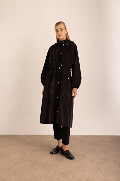 Aker Beli Lastik Detaylı Yağmurluk