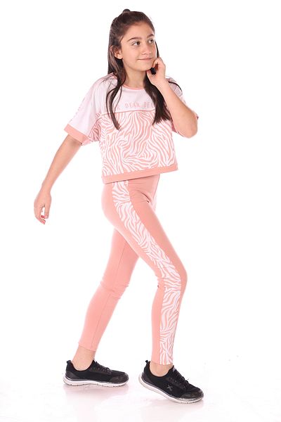 Toontoy Zebra Patterned Girl's Tights Set
