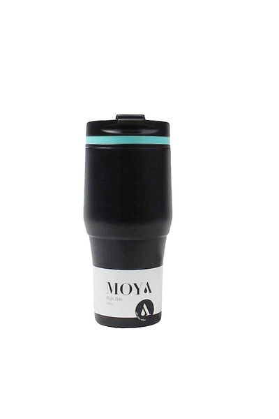 Moya "High Tide" 380ml Travel Coffee Mug Blue/Black