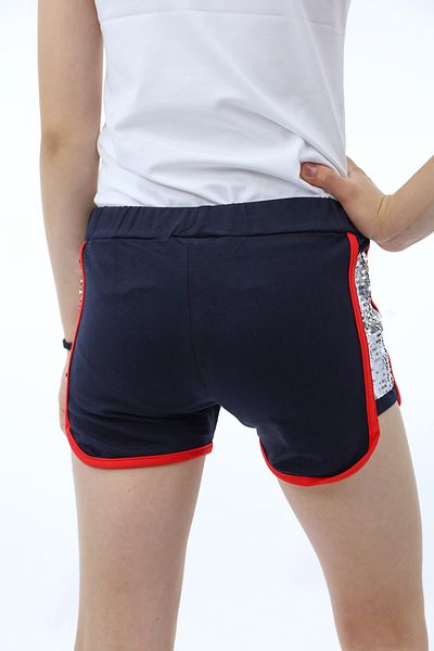 Toontoy Girl - Sequin Shorts, Elastic Waist and Flip Two Sides