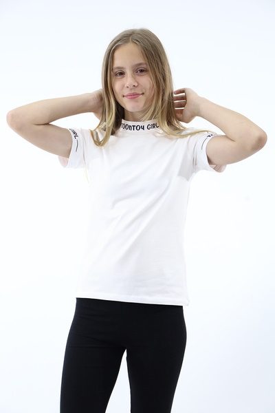 Toontoy Tricou pentru școală cu imprimeu pentru fete