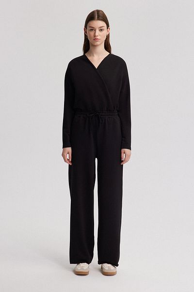 Touché Privé Knitted Jumpsuit with Elastic Waistband