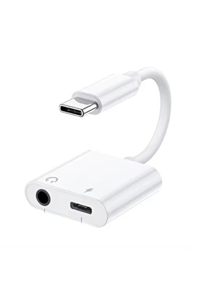 Cepsuar Type-c To 3.5mm Jack Kulaklık Ve Şarj Kablosu Usb C Ses Aux Kablosu