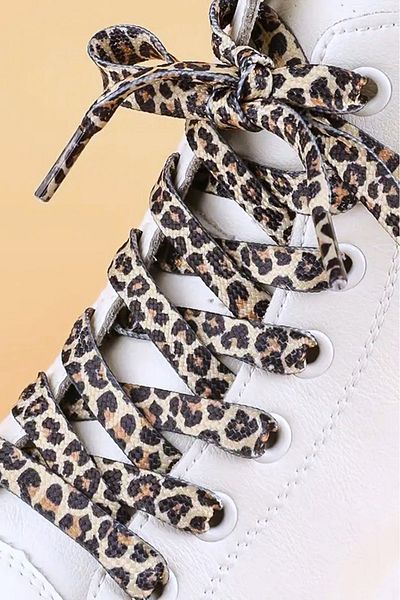 Dokubağ 120 cm Leopard Patterned Digital Printed Flat Casual & Sports Shoelaces - 1 Pair