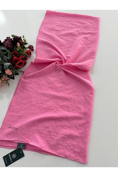 Bonjela Μεταξένιο σάλι Candy Pink Voile - HVS0117