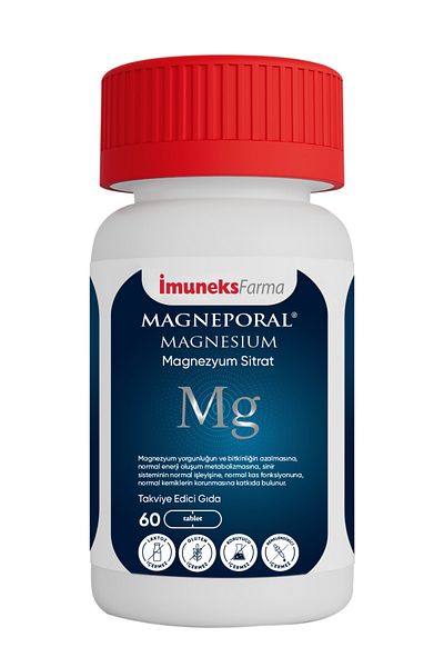 Imuneks Magneporal Magnesium 200 Mg 60 Tablets