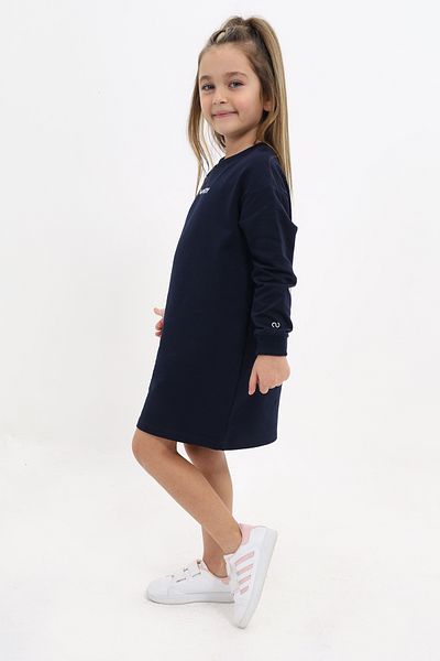 Toontoy Girl's Crew Neck Printed Dress