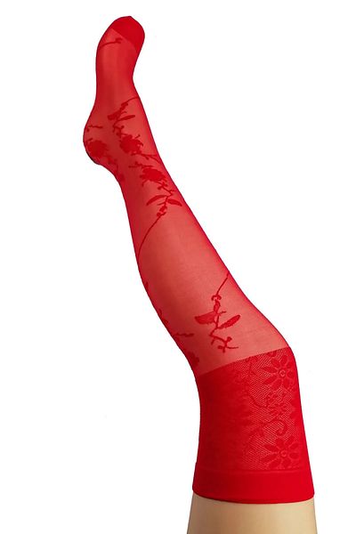 Leur Home Daymod Women's Tris Garter Stockings Black Color