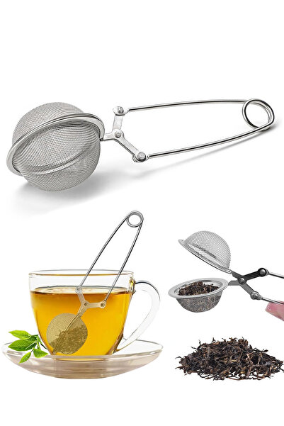 Soillium Paslanamaz Çelik Teleskopik Uzun Top Şekilli Çay Bitki Çayı Süzgeci ...