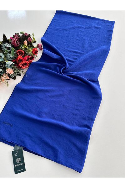Bonjela Μεταξωτό σάλι Saks Blue Voile - HVS0105