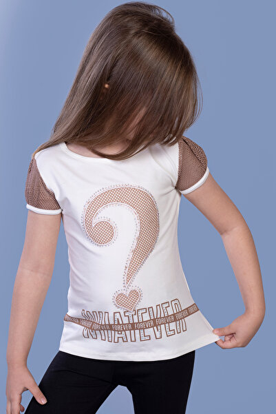 Toontoy Tricou brodat cu piatră pentru fetiță