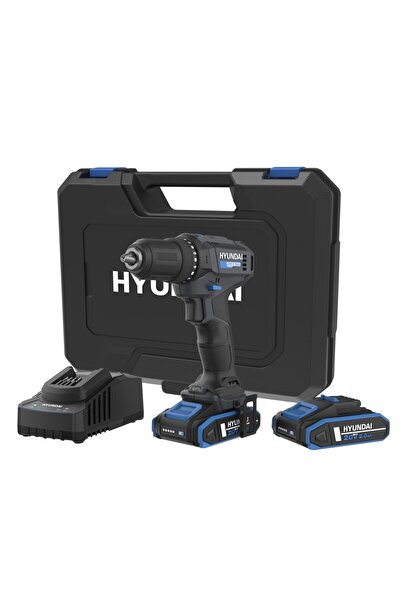Hyundai DD20S-40 Akülü Matkap 40Nm Çantalı Set 2X2Ah