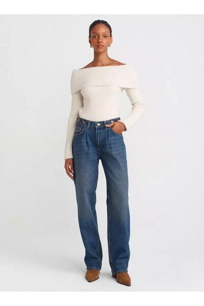 Dilvin DİLVİN KEMERLİ APOLETLİ BALON JEAN