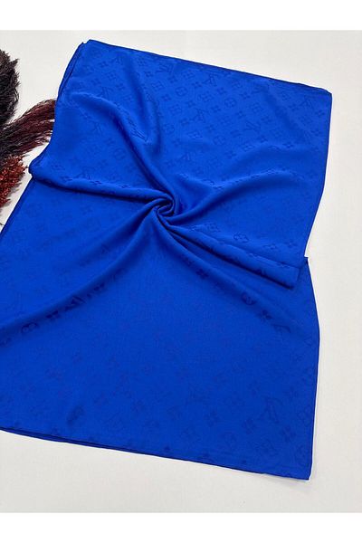 locella Σάλι Saks Blue Jacquard - JSL1308