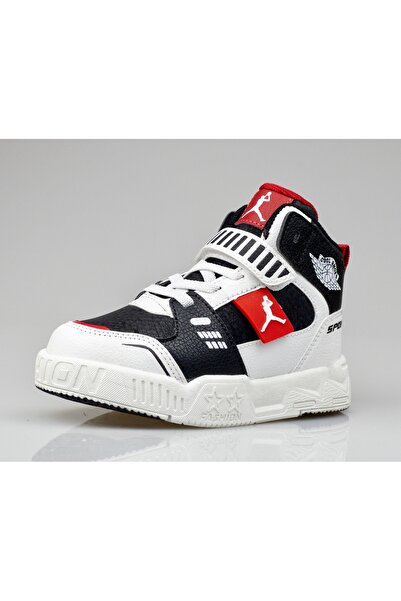 JOJO KIDS unisex çocuk bilekli deri spor ayakkabı , basket , tenis , günlük sneaker, cırtlı ayakkabı