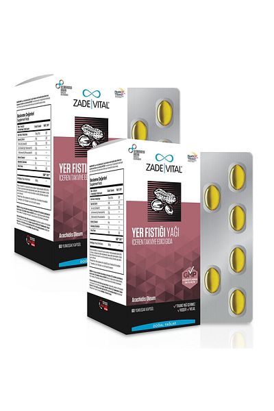 Zade Vital Peanut Oil 60 Blister Capsules (2 Boxs of 60 Capsules)