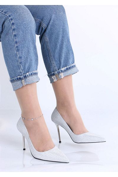 sefayol Pantofi cu toc pentru femei Limy Silver Stone