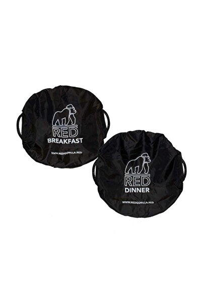 Red Gorilla أغطية حوض الاستحمام من ريد غوريلا - أغطية إفطار/عشاء سوداء متوسطة...